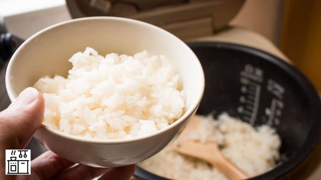 Image of rice cooked in a rice cooker