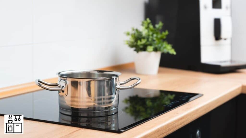 Image of a pot on induction cooktop