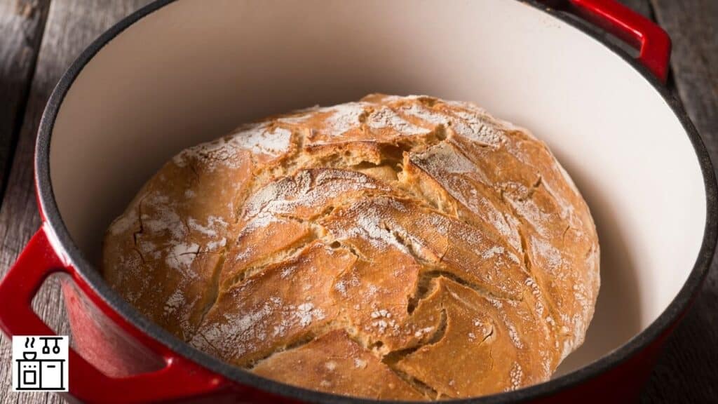 Bread baked in a Dutch oven