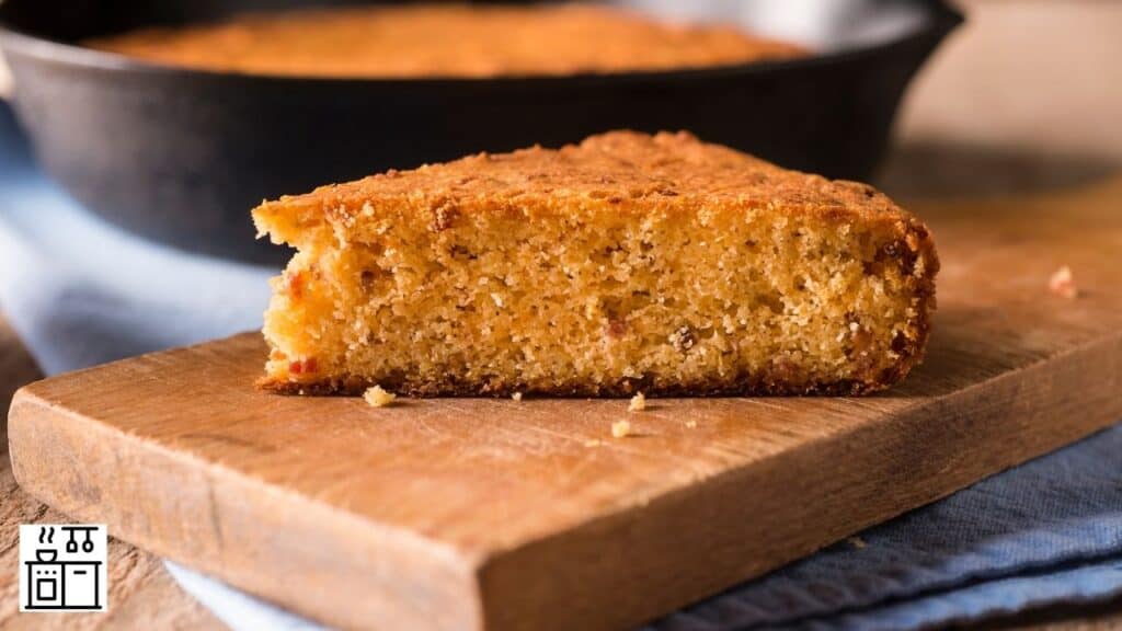 Image of a cornbread kept in the kitchen