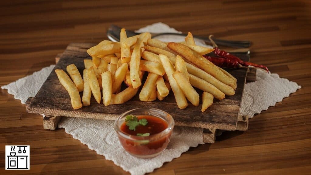 French fries on a table