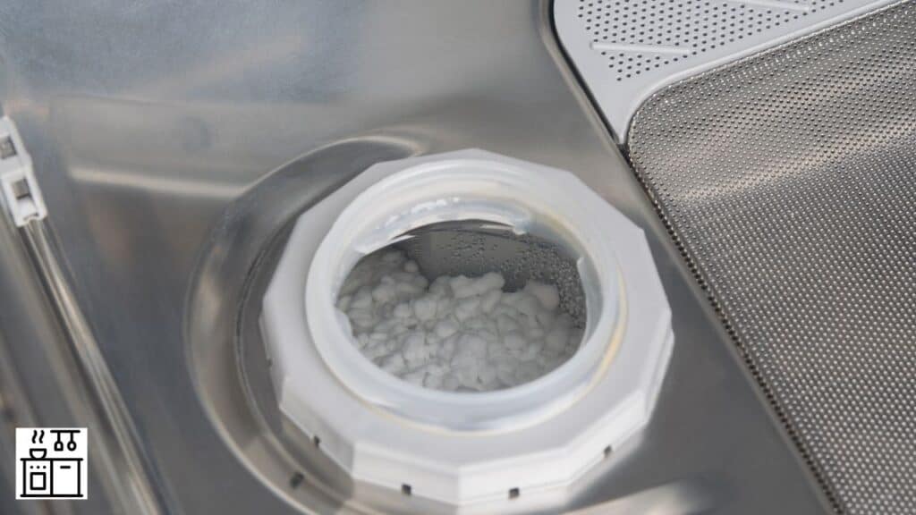 Image of salt in a dishwasher