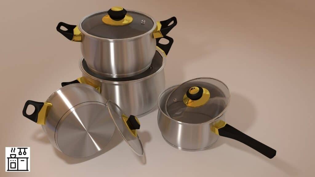 Stainless steel saucepans