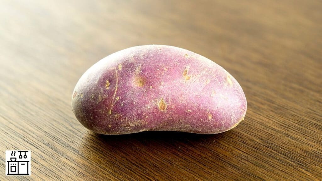 Sweet potato kept on kitchen table