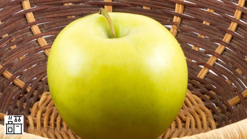Harvested Granny Smith apple