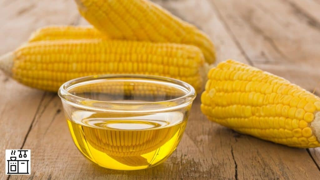 Corn oil in a bowl
