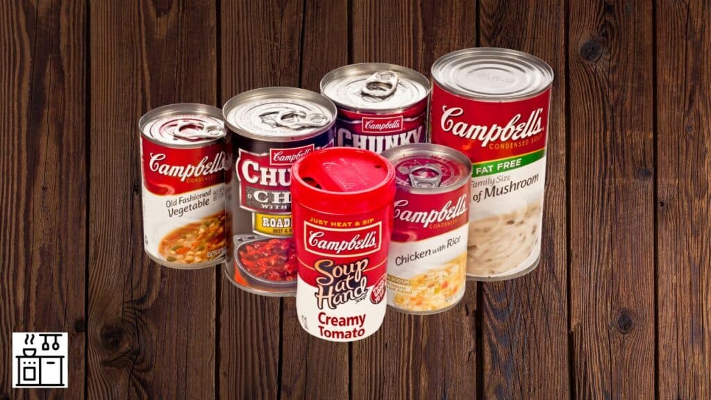 Campbell's soup stored properly