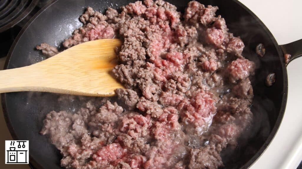 Cooking ground beef