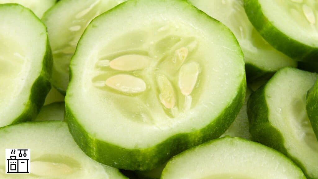 Cut cucumbers