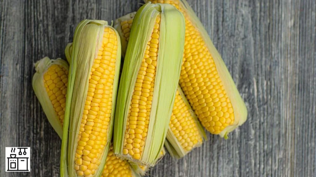 Corn on table