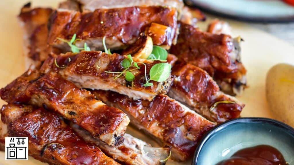 Slow-cooked ribs