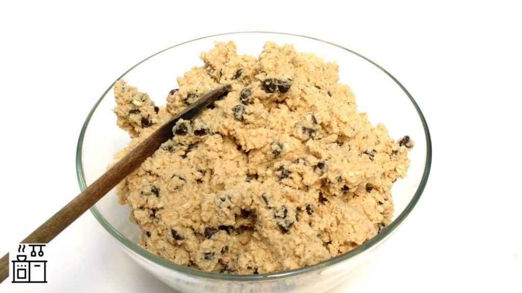 Cookie dough to be shaped into drop cookies