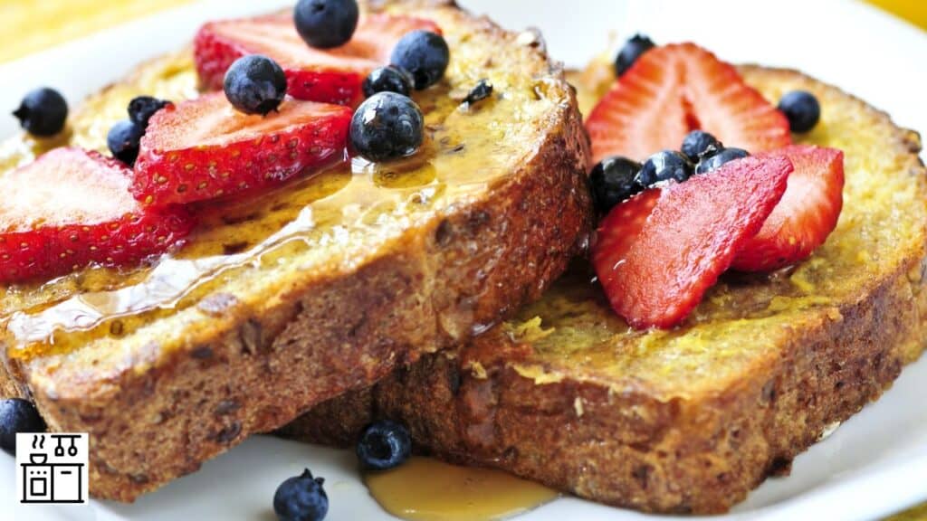 French toast made on a griddle
