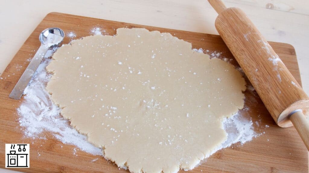 Frozen sugar cookie dough in use