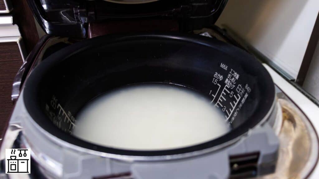 Perfect rice-to-water ratio in a rice cooker