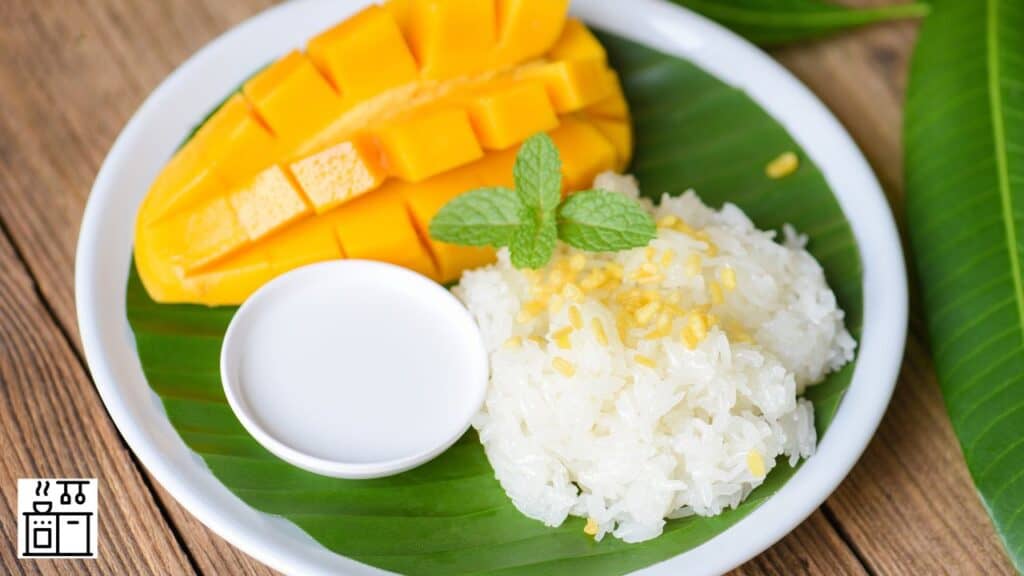 Sticky rice made in rice cooker