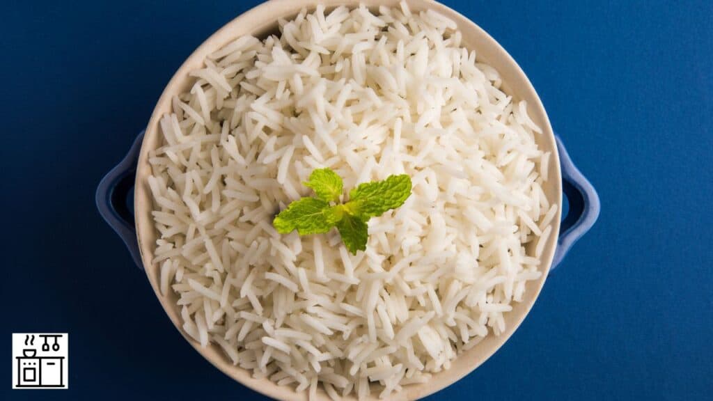 Basmati rice cooked in rice cooker