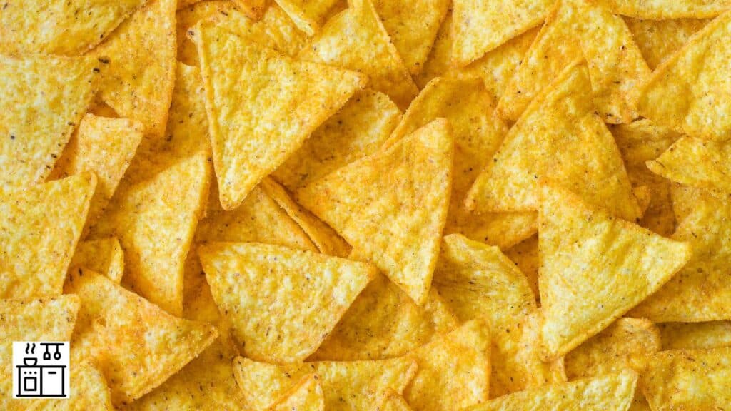 Tortilla chips in a dish
