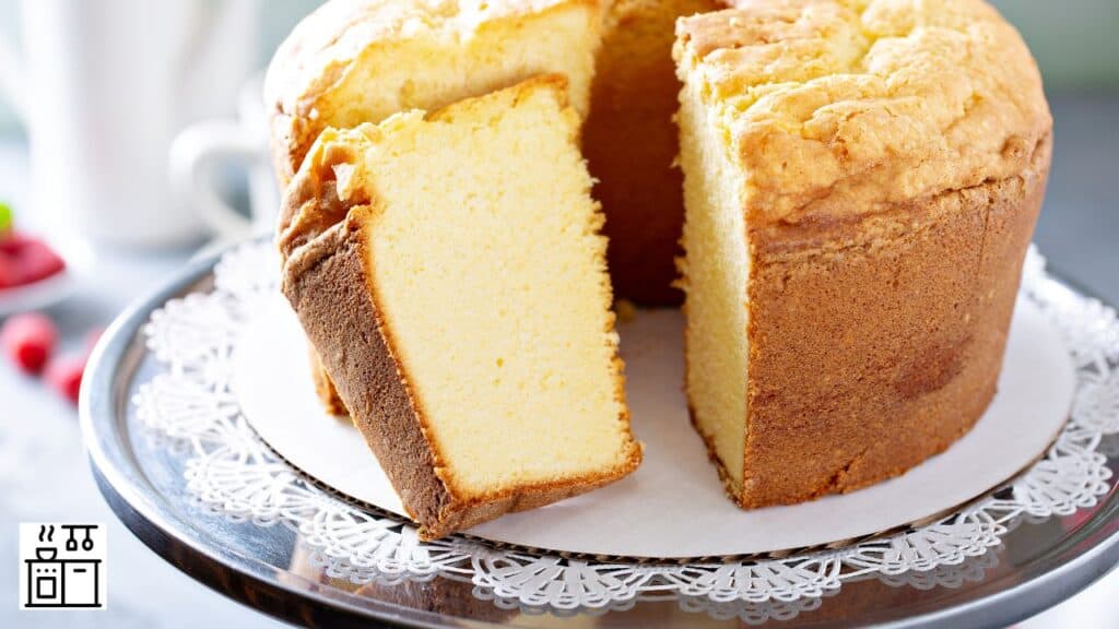 Pound cake in a dish