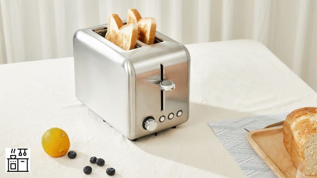 Toaster with bread in it